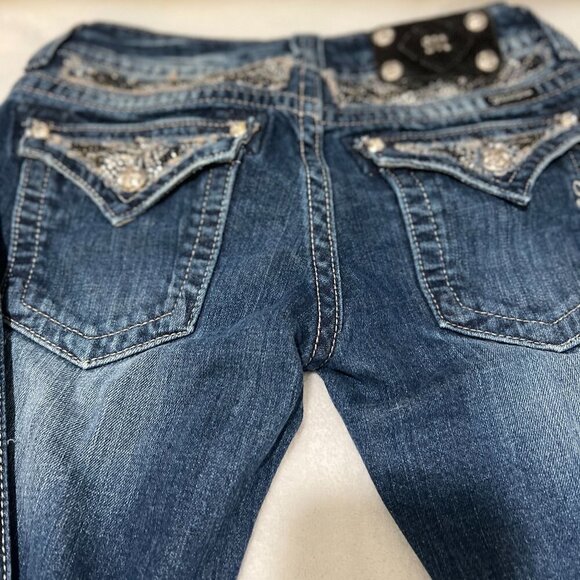 Miss Me Womens Embellished Boot Cut Jeans JP5124B7 SIZE 27 - Picture 10 of 15